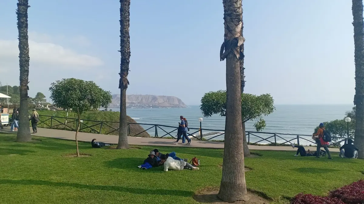 Park w Miraflores nad Pacyfikiem, Lima